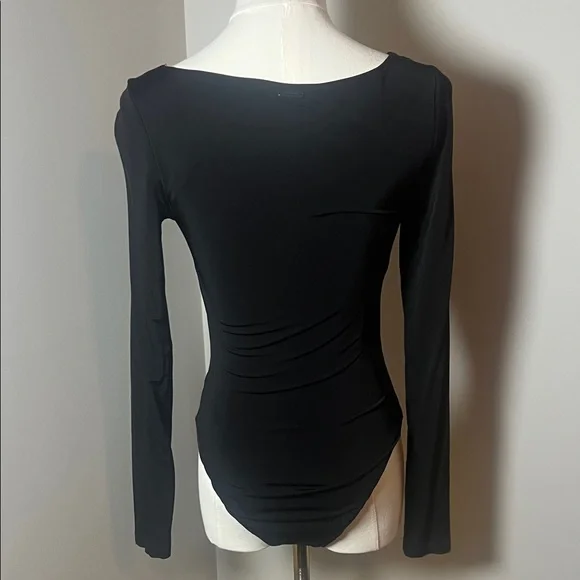 All Saints Black Long Sleeve Bodysuit - Picture 3 of 3
